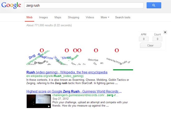 google zerg rush