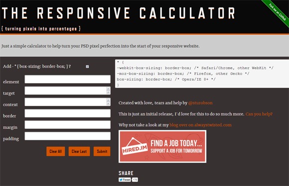 rwd calculator