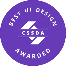 CSSDA Awards for Website Special Best UI Design Badge