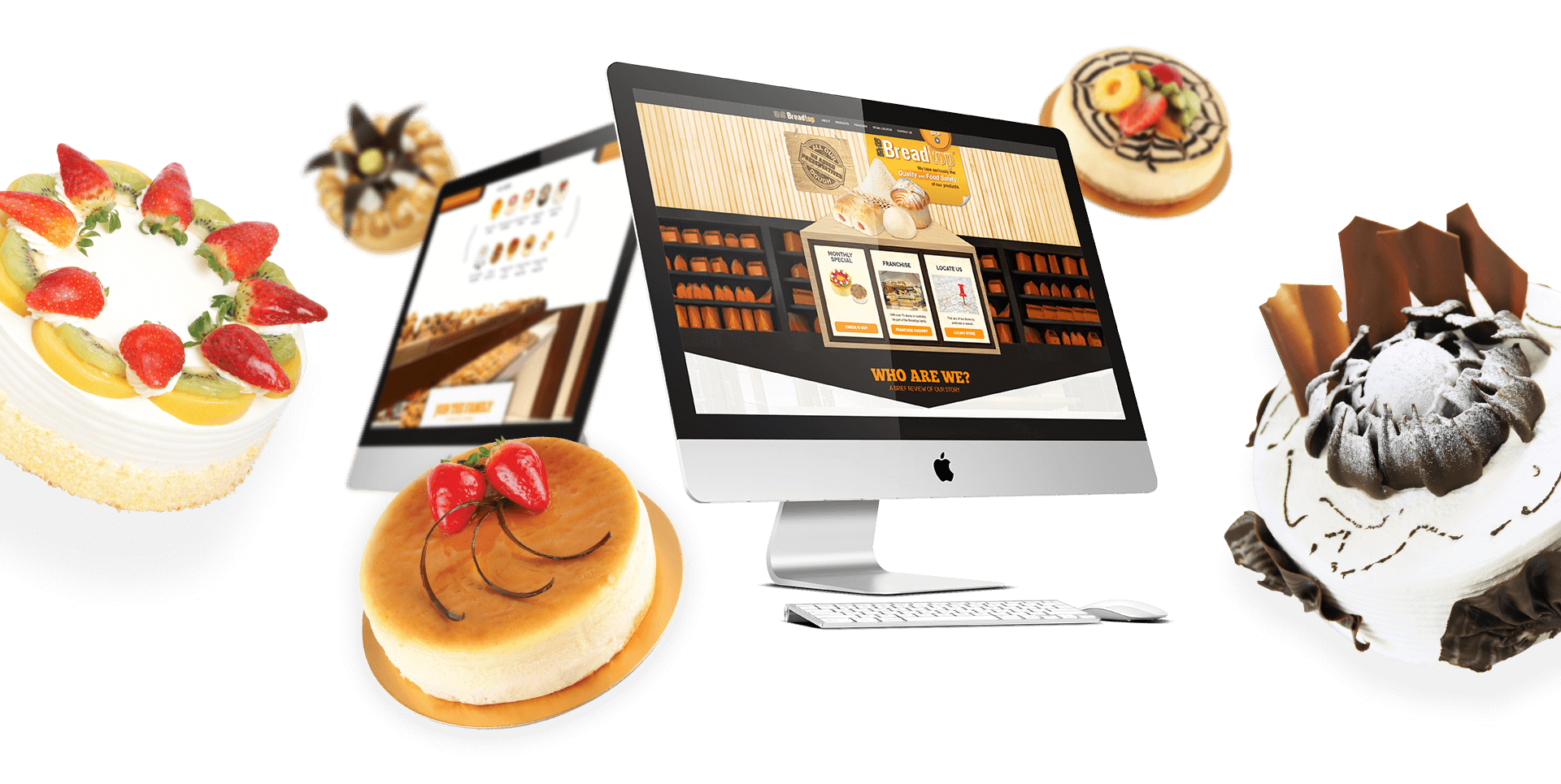 Breadtop Website Home Desktop Views of Breadtop Website Home