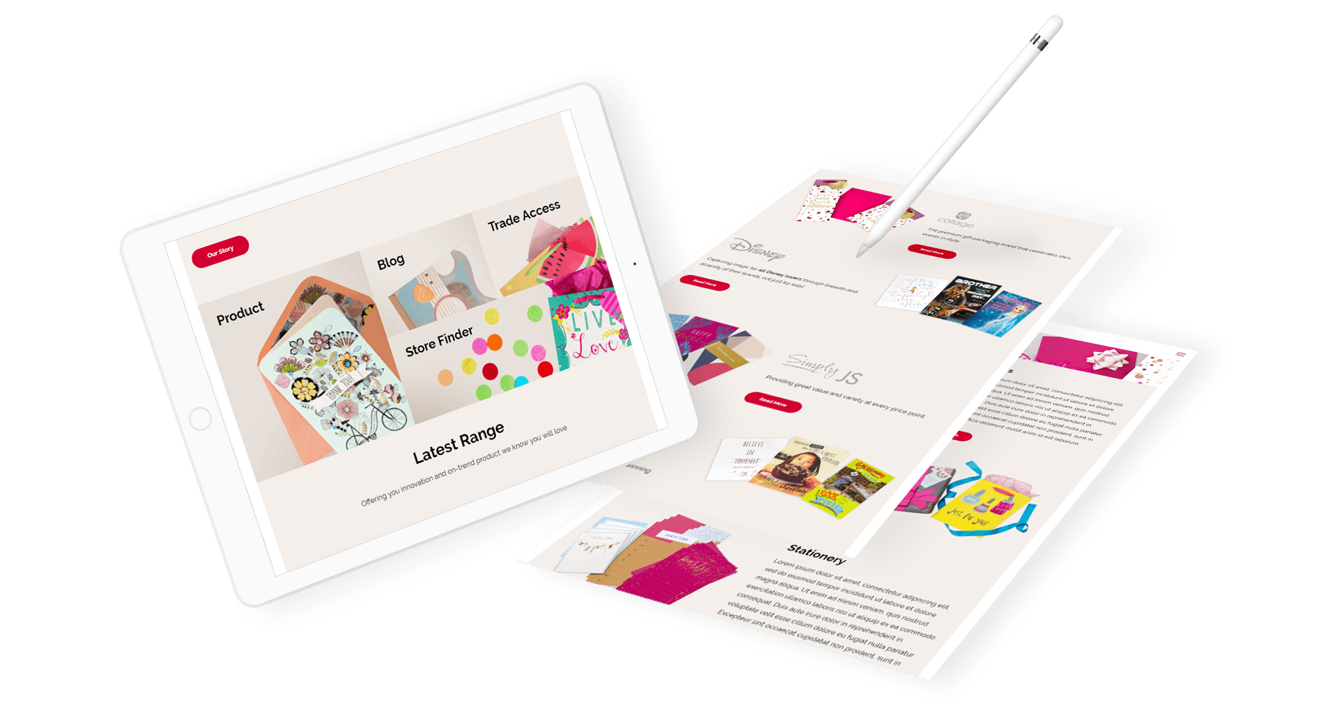 Tablet View of John Sands Website Design