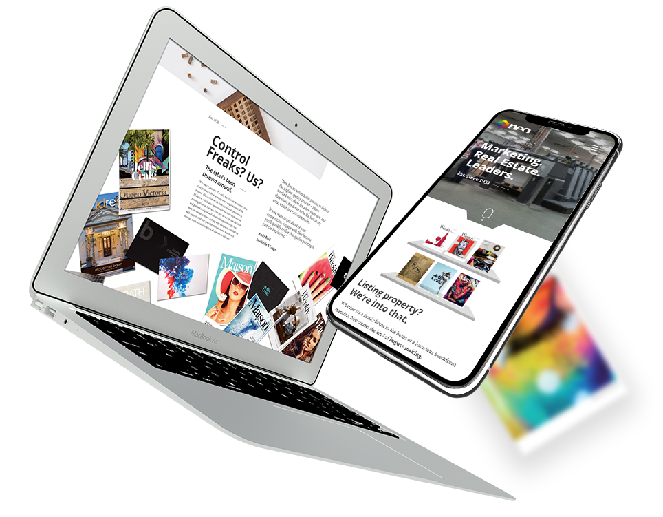 Responsive Views of Neo Website Home