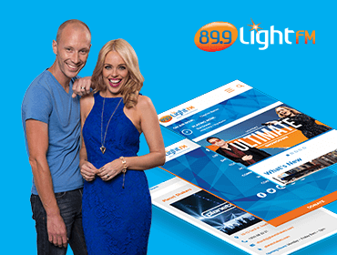 Light FM Presenters and Website Light FM Portfolio Thumbnail for Mobile