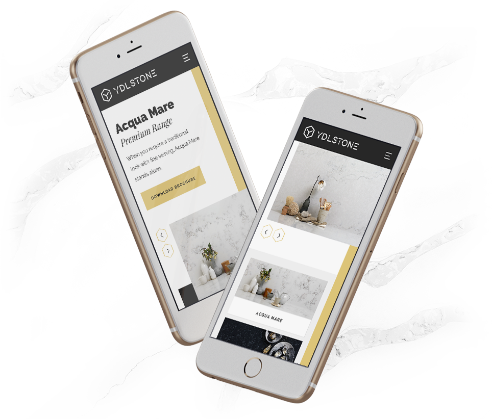 Mobile View of YDL Website Products