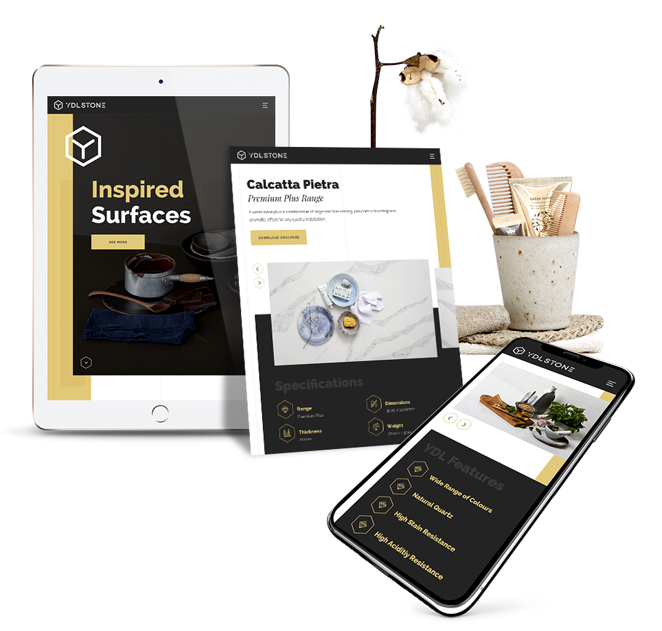 Responsive Views of YDL Website Home