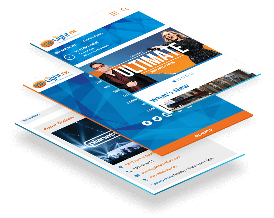 Mobile Views of Layered LightFM Web Pages