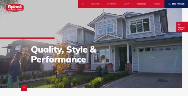 Homepage header banner showing classy home
